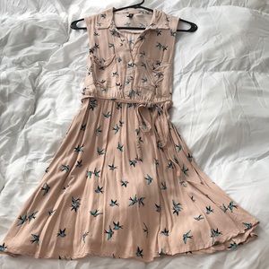 Patterned Shirt Dress